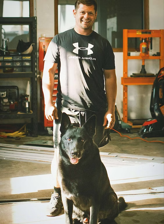 Corey LeMaitre, owner, at the shop